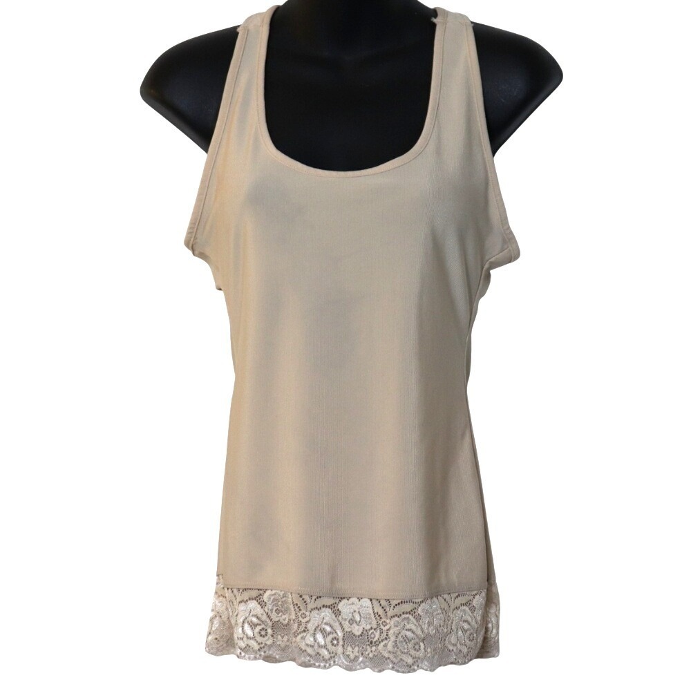 F.I.T. Racerback Lace Trim Shaper Tank Size Large